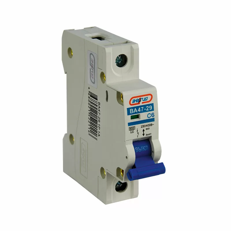 Автоматический выключатель ВА47-29 1P  6А (С) 6кА ЭНЕРГИЯ