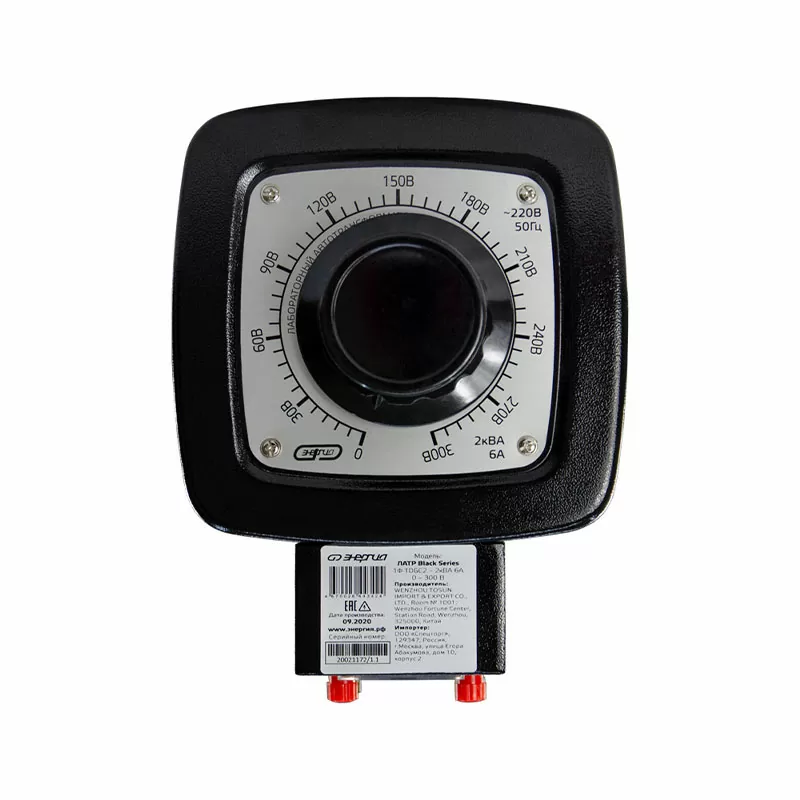 ЛАТР ЭНЕРГИЯ Black Series  1Ф TDGC2-2кВА  6А (0-300V) — изображение 4