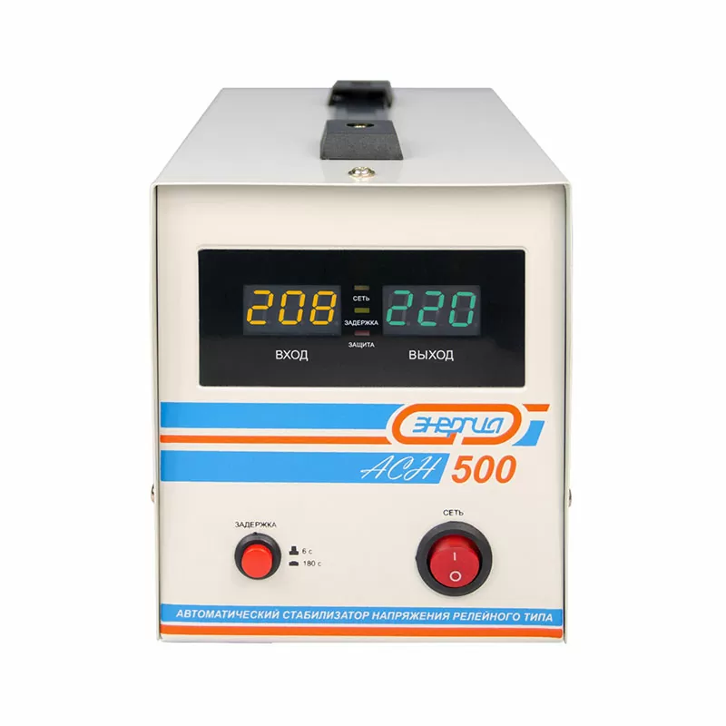 Стабилизатор  АСН-  500  ЭНЕРГИЯ с цифр. дисплеем — изображение 2