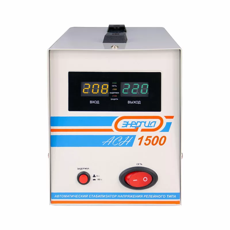 Стабилизатор  АСН- 1500  ЭНЕРГИЯ с цифр. дисплеем — изображение 2