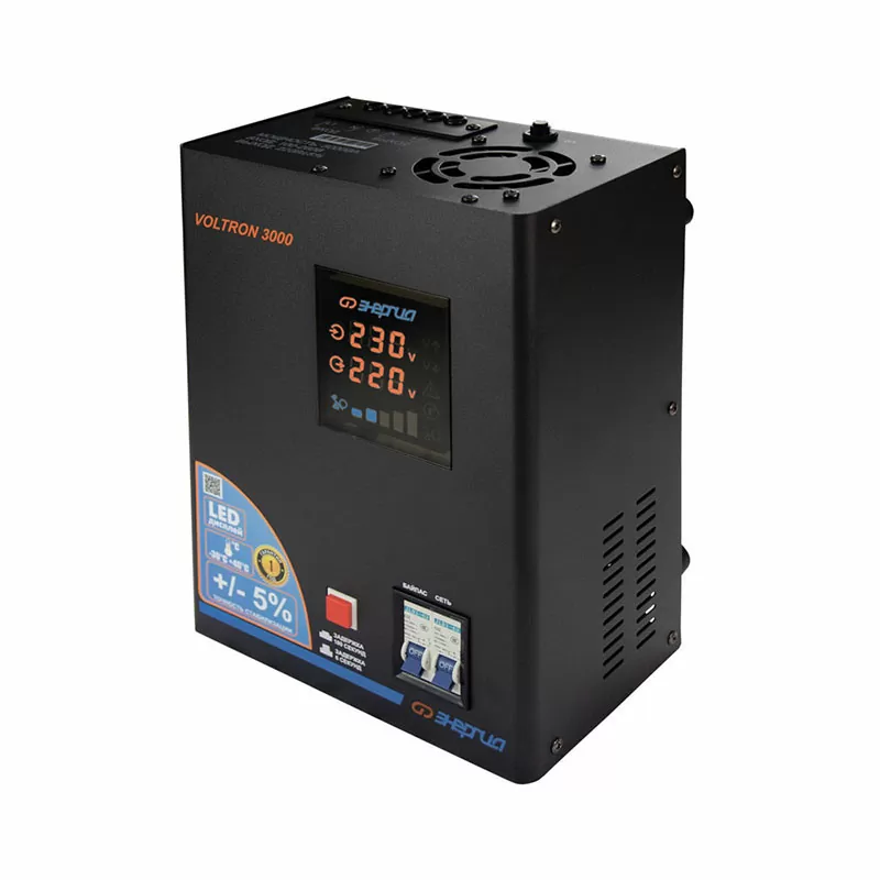 Стабилизатор  VOLTRON - 3000  ЭНЕРГИЯ Voltron (5%) — изображение 3