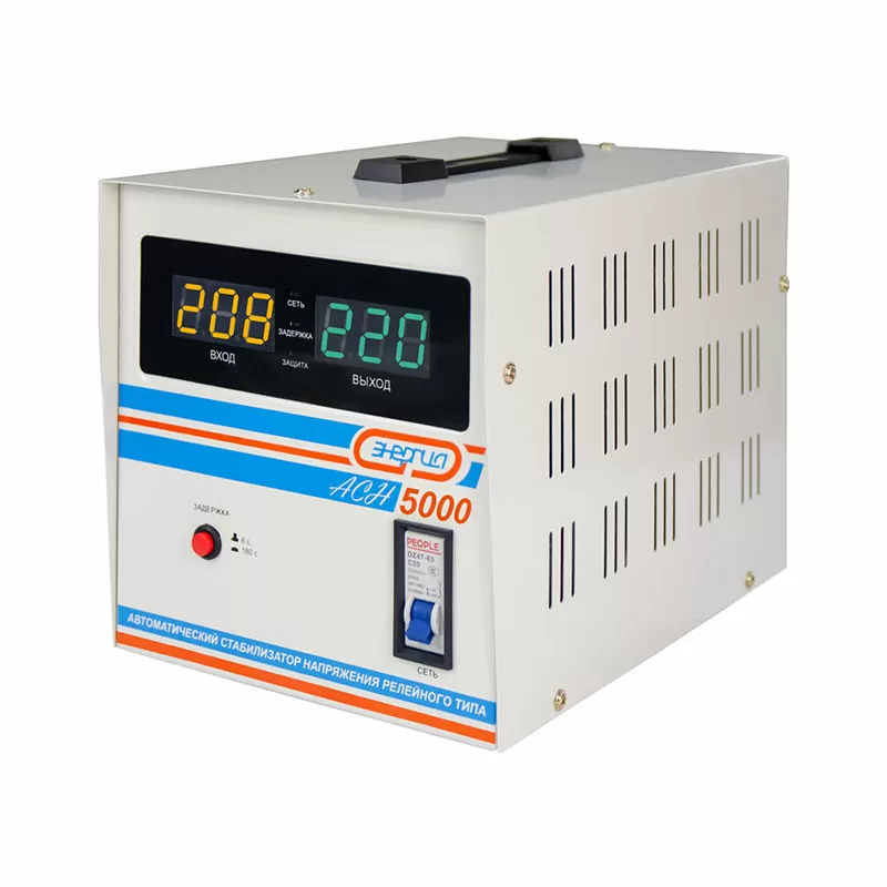 Стабилизатор  АСН- 5000  ЭНЕРГИЯ с цифр. дисплеем — изображение 4
