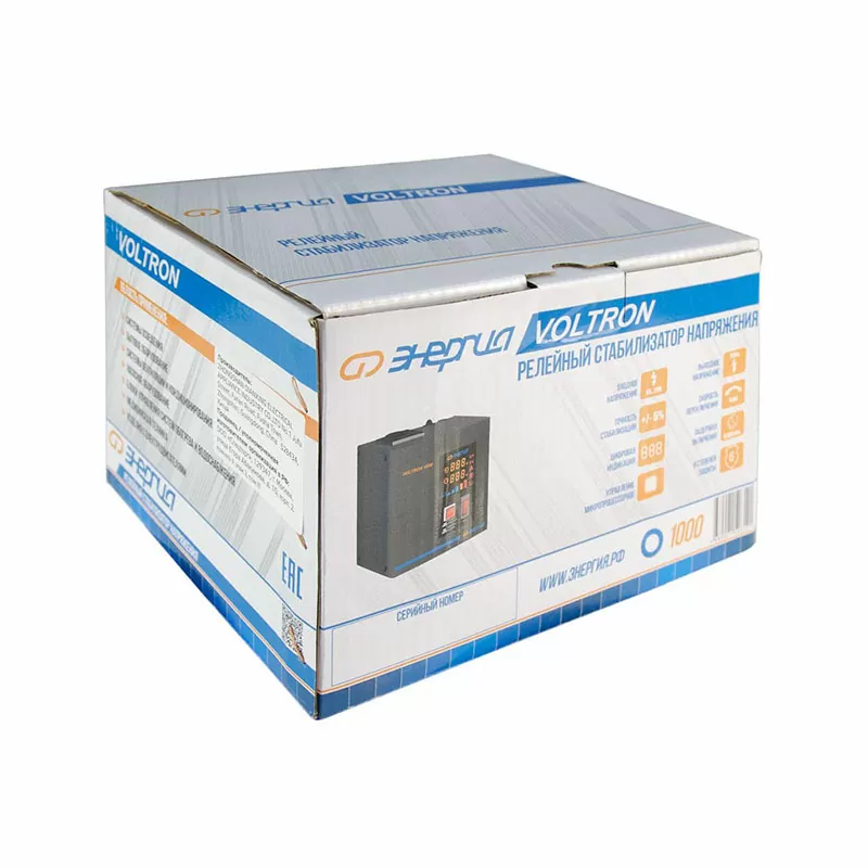 Стабилизатор  VOLTRON - 1000  ЭНЕРГИЯ Voltron (5%) — изображение 7