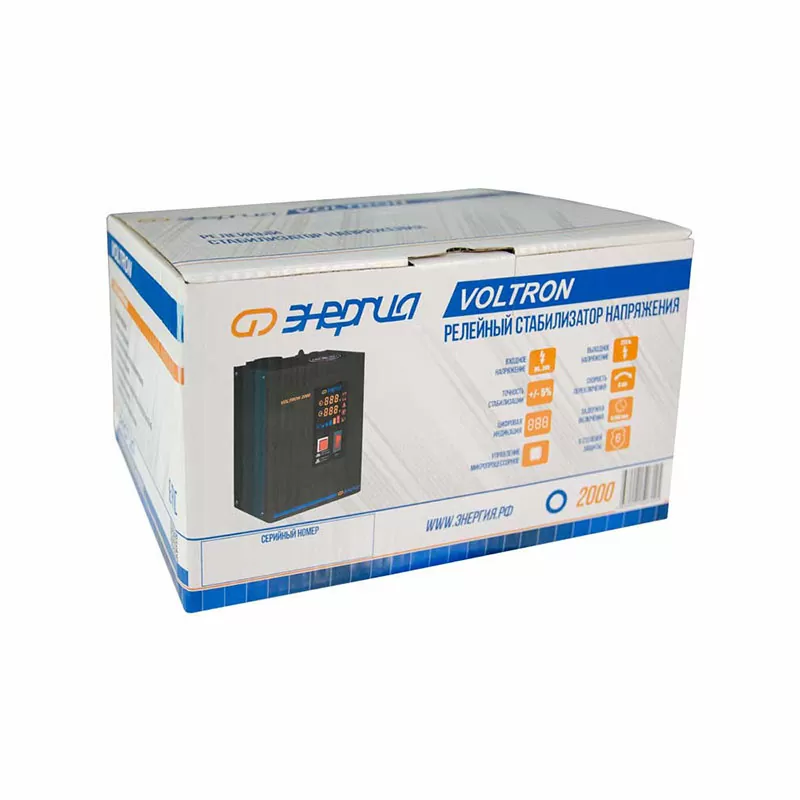 Стабилизатор  VOLTRON - 2000  ЭНЕРГИЯ Voltron (5%) — изображение 6