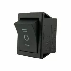 Клавишный переключатель YL206 вкл-откл-вкл 2 гр. конт. черн. (50шт/упак) ЭНЕРГИЯ