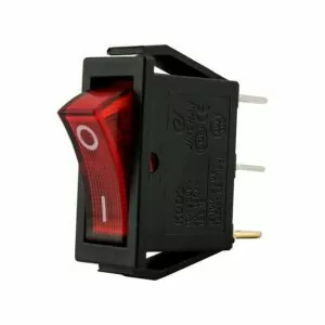 Клавишный переключатель YL202-01 вкл-откл-вкл 1 гр. конт. черн. (100шт/упак) ЭНЕРГИЯ