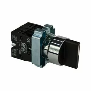 Переключатель XB2-BD53 3 положения с возвратом "I-0-II" стандартная ручка 2НО ЭНЕРГИЯ