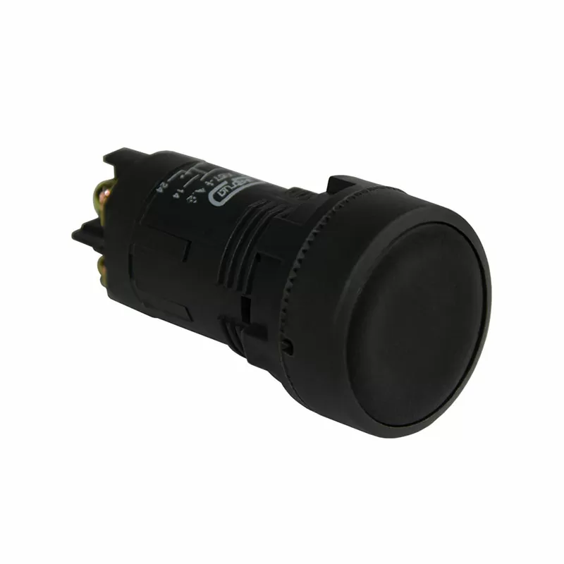 Кнопка XB7-EA25 d22мм черная цилиндр 1НО+1НЗ ЭНЕРГИЯ