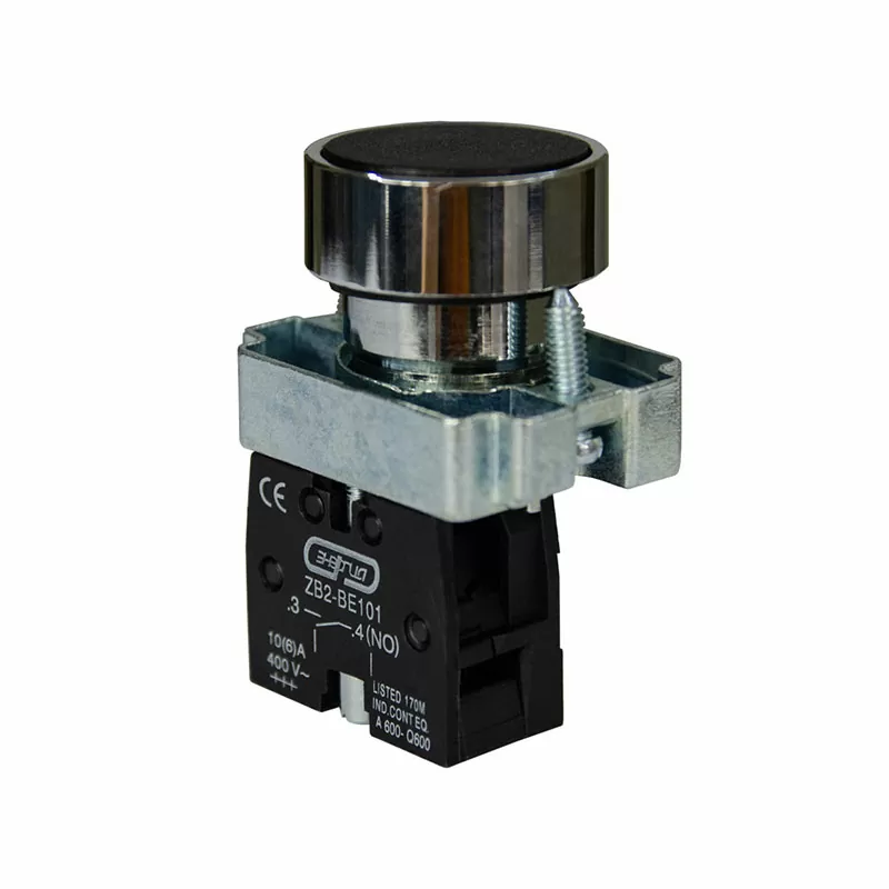 Кнопка XB2-BA21 d22мм черная 1НО ЭНЕРГИЯ