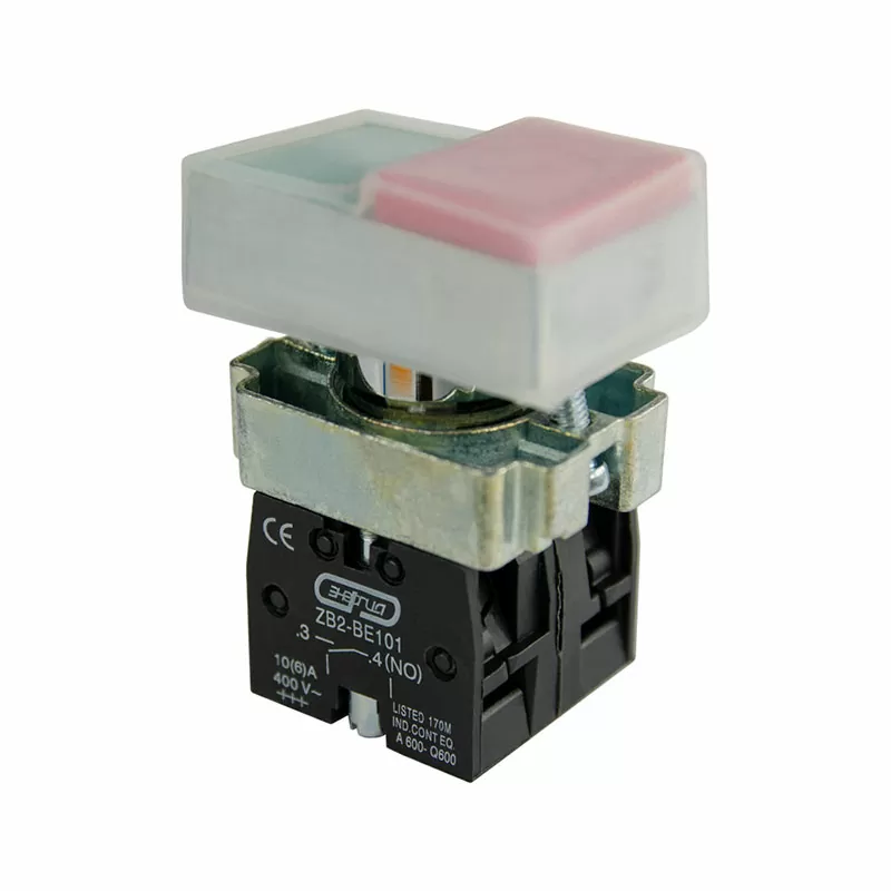 Кнопка XB2-BL9425 d22мм "I-0" прямоугольная 1НО+1НЗ IP65 ЭНЕРГИЯ