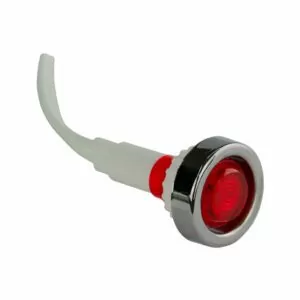 Лампа сигнальная YL244-03 d11мм красная неон 230В монолитный корпус ЭНЕРГИЯ