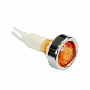 Лампа сигнальная YL244-02 d11мм желтая неон 230В монолитный корпус (25шт/упак) ЭНЕРГИЯ