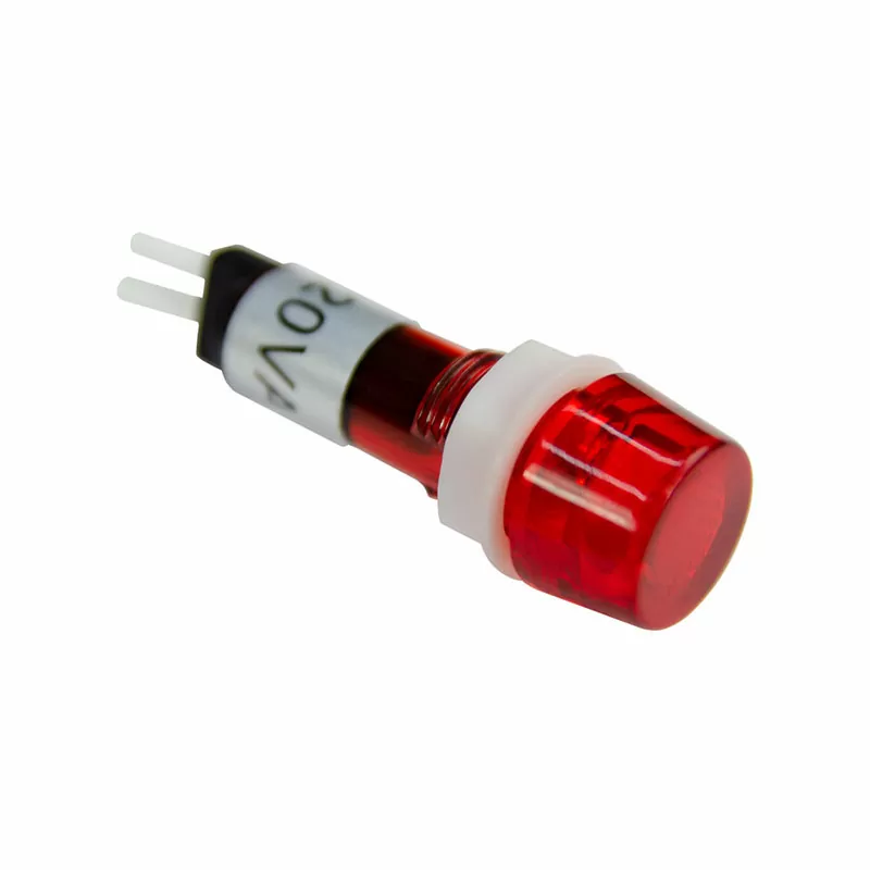 Лампа сигнальная YL235 d11мм красная неон 230В мон. корпус (50шт/упак) ЭНЕРГИЯ — изображение 2