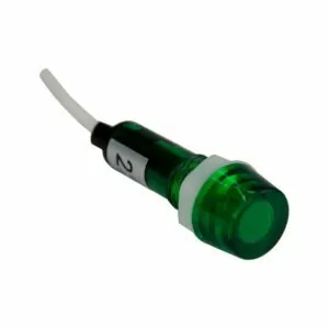 Лампа сигнальная YL235 d11мм зеленая неон 230В мон. корпус (50шт/упак) ЭНЕРГИЯ