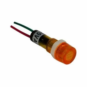 Лампа сигнальная YL235 d11мм желтая неон 230В мон. корпус (50шт/упак) ЭНЕРГИЯ