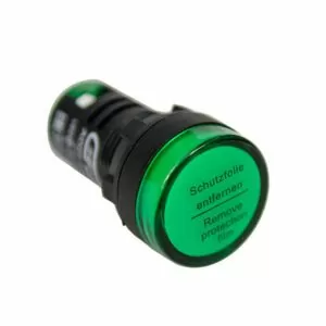 Лампа сигнальная AD22-22D d22мм зеленая LED 230В цилиндр ЭНЕРГИЯ