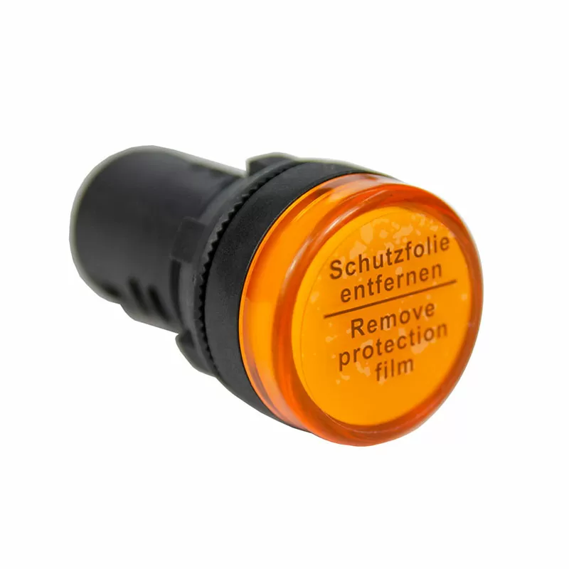 Лампа сигнальная AD22-22D d22мм желтая LED 230В цилиндр ЭНЕРГИЯ