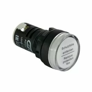 Лампа сигнальная AD22-22D d22мм белая LED 230В цилиндр ЭНЕРГИЯ