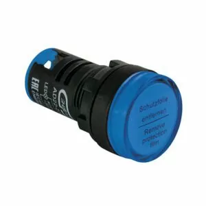 Лампа сигнальная AD22-22D d22мм синяя LED 24В AC/DC цилиндр ЭНЕРГИЯ