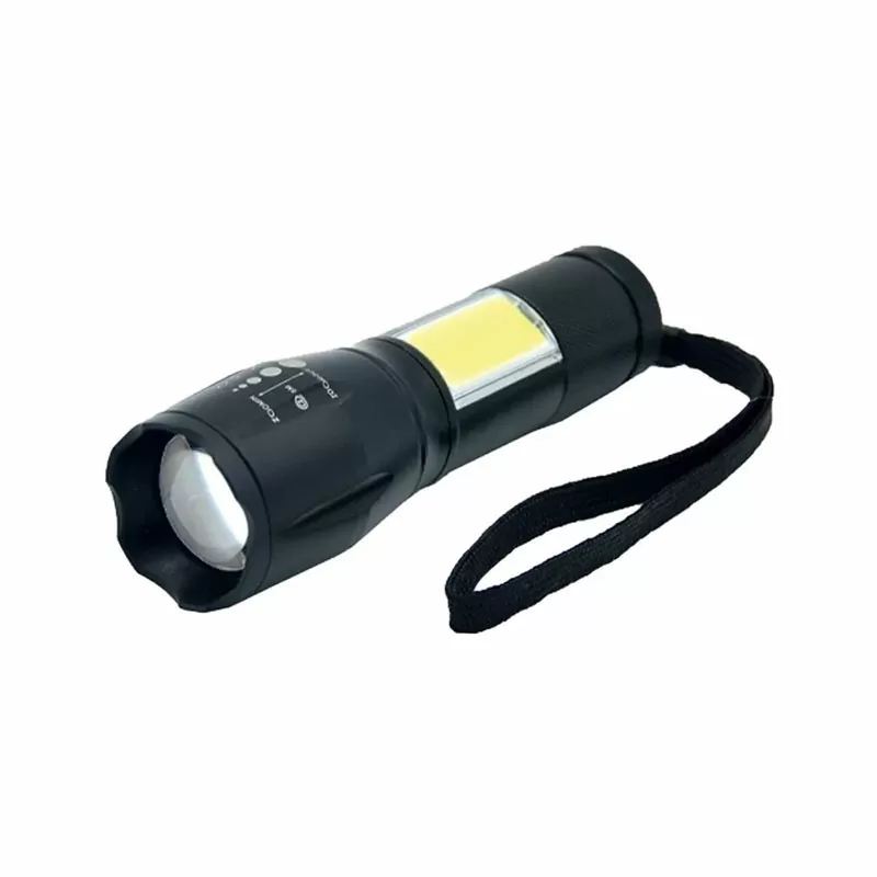 Ручной (карманный) фонарь аккумуляторный, 2в1, zoom и вспышка LT-FR001S