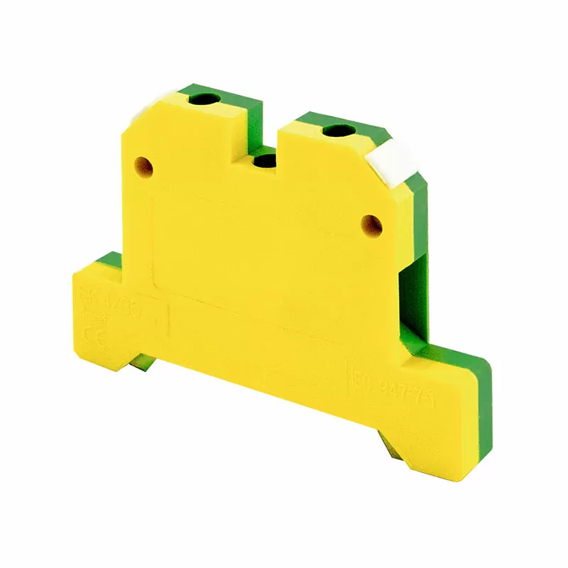 Клемма с заземлением EK  2.5мм кв. винтовая желто-зеленая (20шт/упак) ЭНЕРГИЯ