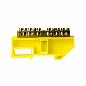 Шина нулевая TS-0609C 6х9 10 отв. на DIN-изоляторе жел. ЭНЕРГИЯ