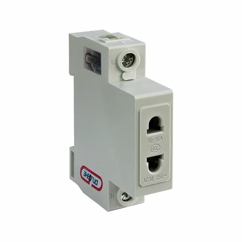 Розетка TMS-1 2PIN 10А 230В на DIN рейку ЭНЕРГИЯ