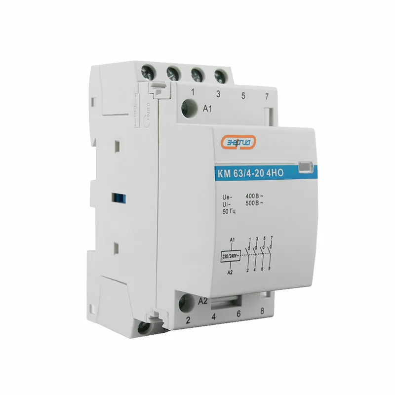 Модульный контактор КМ63/4P 20A 4НО ЭНЕРГИЯ