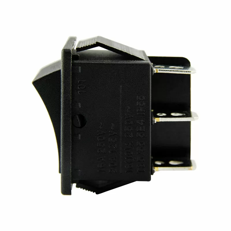 Клавишный переключатель YL206 вкл-откл-вкл 2 гр. конт. черн. (50шт/упак) ЭНЕРГИЯ — изображение 2