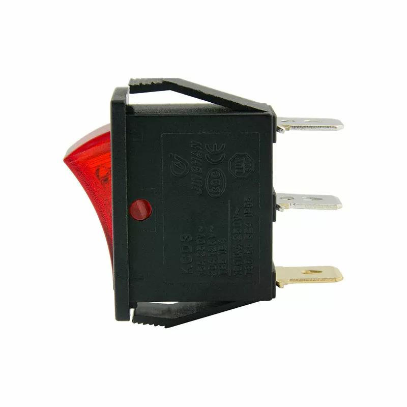 Клавишный переключатель YL202-01 вкл-откл-вкл 1 гр. конт. черн. (100шт/упак) ЭНЕРГИЯ — изображение 2