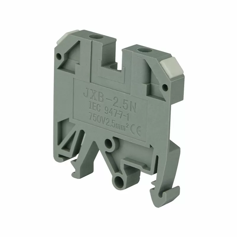 Клемма проходная JXB  2.5мм кв. винтовая серая (50шт/упак) ЭНЕРГИЯ — изображение 2