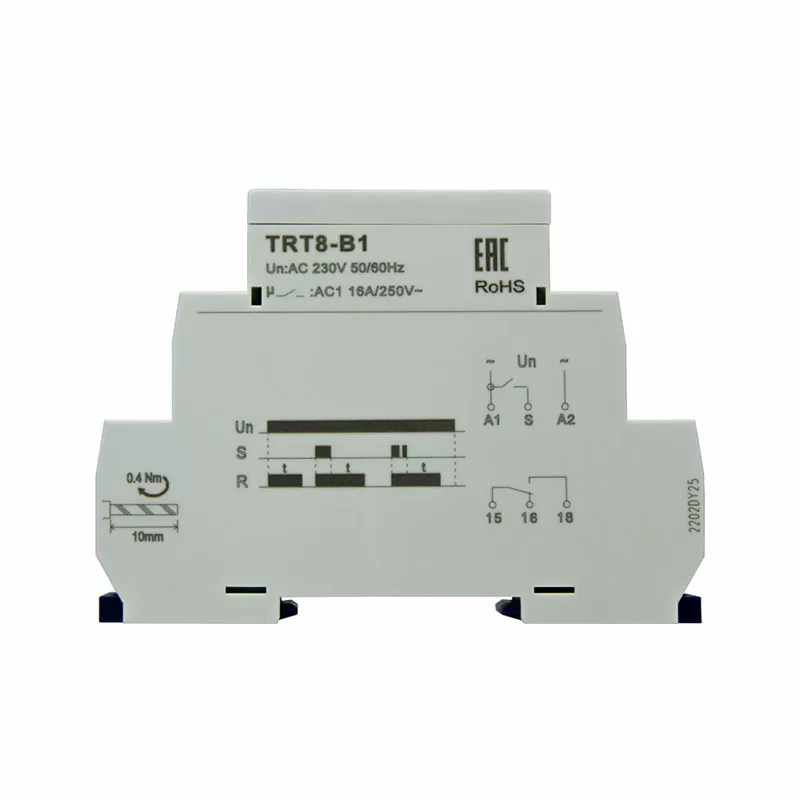 Реле задержки выкл. TRT8-B1 16А 230AС 1пк 0,1с-10дней ЭНЕРГИЯ — изображение 2