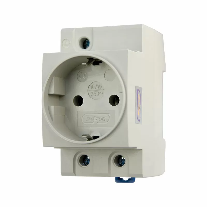 Розетка TMS-5 евро с заземл. 16А 230В на DIN рейку ЭНЕРГИЯ — изображение 2
