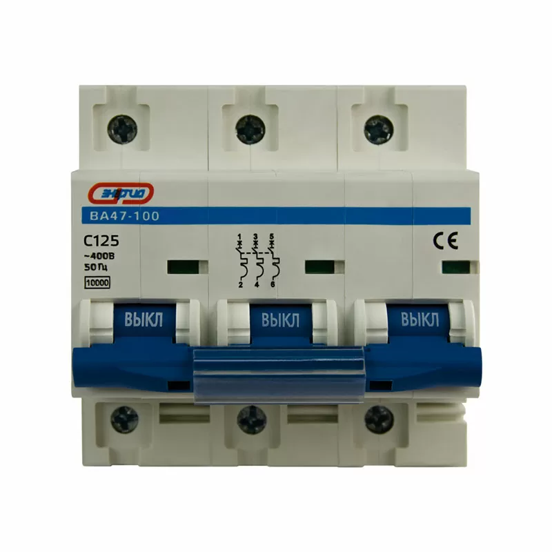 Автоматический выключатель ВА47-100 3P 125А (С) 10кА ЭНЕРГИЯ — изображение 2