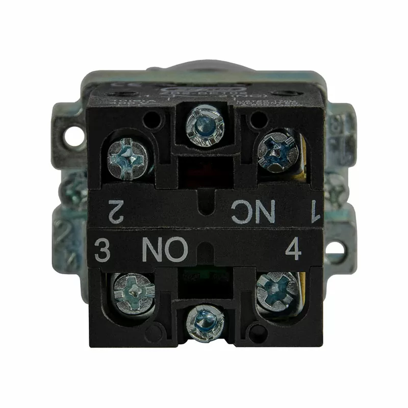 Переключатель XB2-BD25 2 положения "I-0" стандартная ручка 1НО+1НЗ ЭНЕРГИЯ — изображение 3