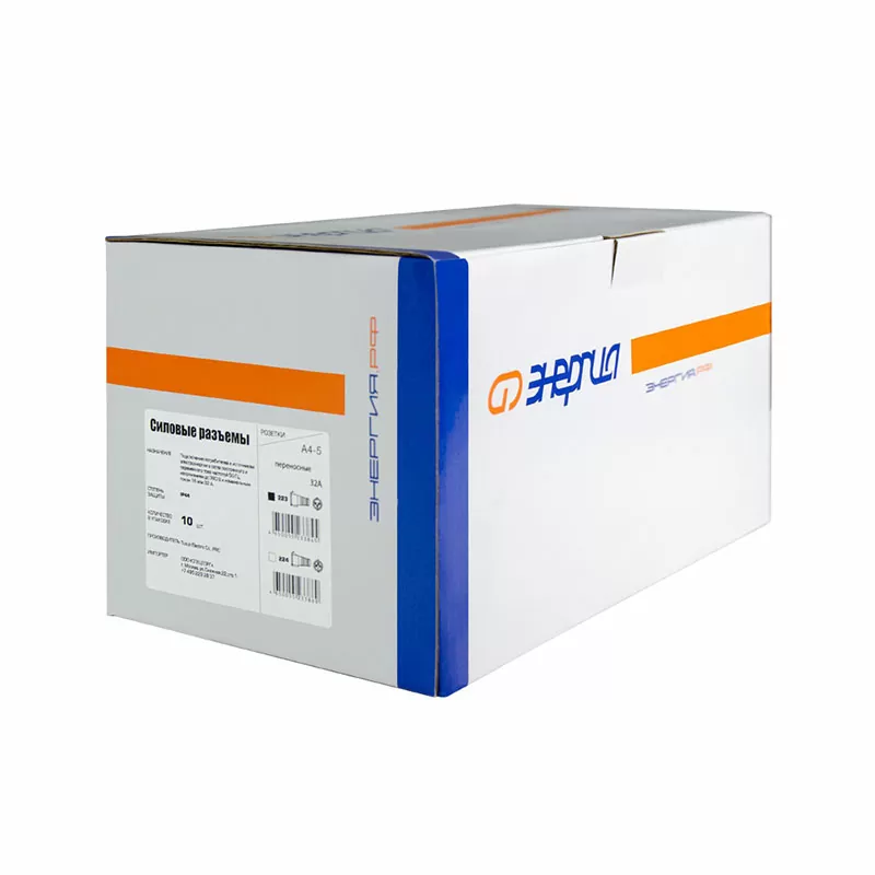 Розетка переносная TS-223 2P+PE 32А 230В IP44 ЭНЕРГИЯ — изображение 2