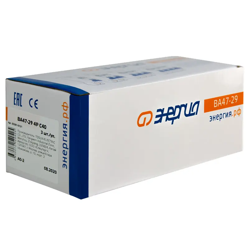 Автоматический выключатель ВА47-29 4P 40А