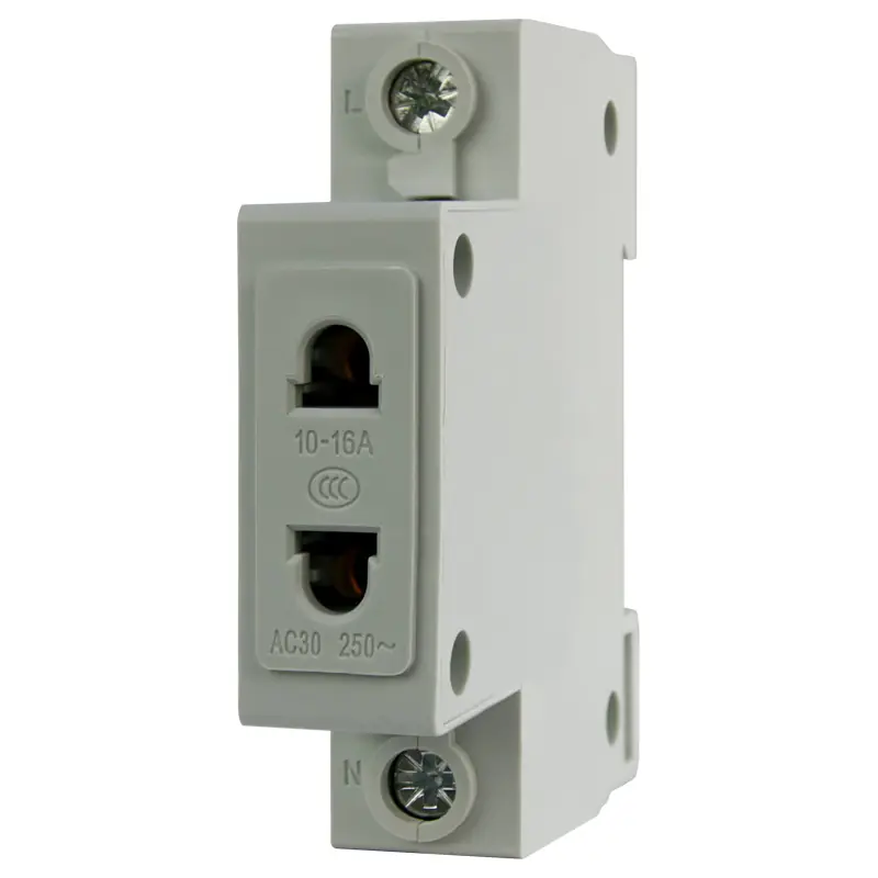 Розетка TMS-1 2PIN 10А 230В на DIN рейку ЭНЕРГИЯ