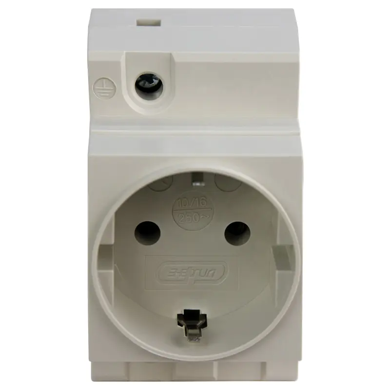 Розетка TMS-5 евро с заземл. 16А 230В на DIN рейку ЭНЕРГИЯ