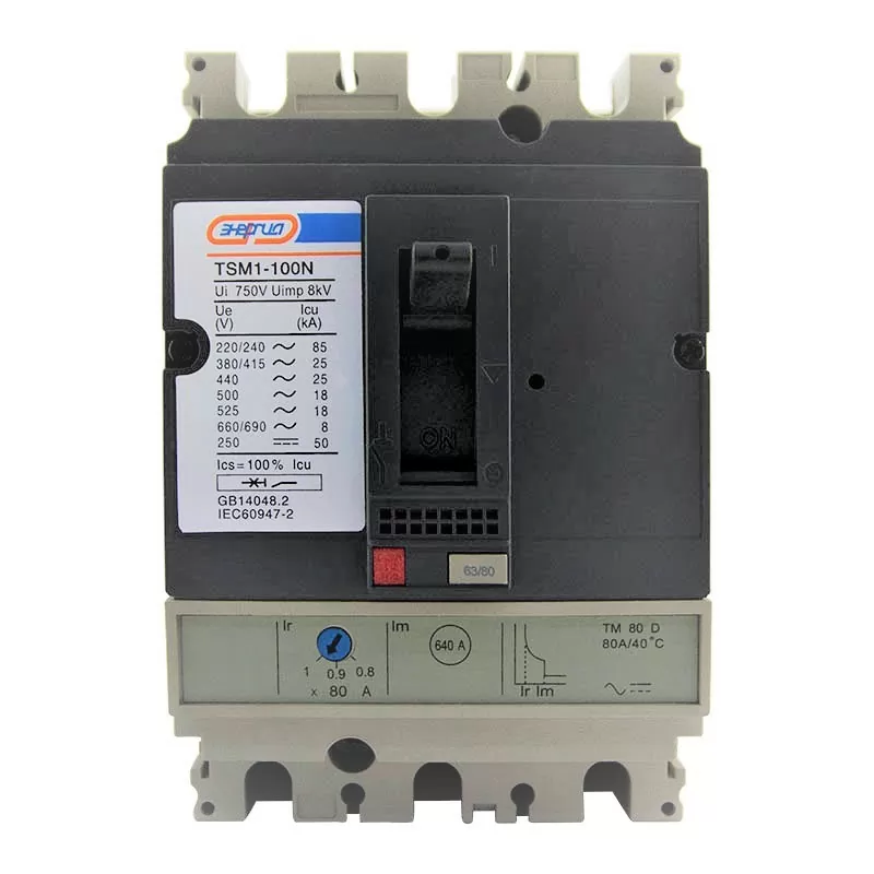 Автоматический выключатель TSM1-100N 3P 80A 25кА ЭНЕРГИЯ